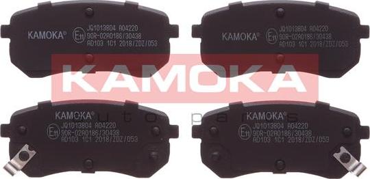 Kamoka JQ1013804 - Тормозные колодки, дисковые, комплект parts5.com