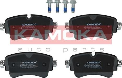 Kamoka JQ101380 - Тормозные колодки, дисковые, комплект parts5.com