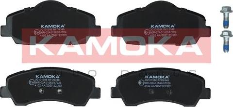 Kamoka JQ101388 - Тормозные колодки, дисковые, комплект parts5.com