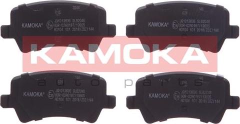 Kamoka JQ1013836 - Тормозные колодки, дисковые, комплект parts5.com