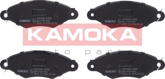 Kamoka JQ1013206 - Тормозные колодки, дисковые, комплект parts5.com