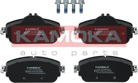 Kamoka JQ101376 - Тормозные колодки, дисковые, комплект parts5.com