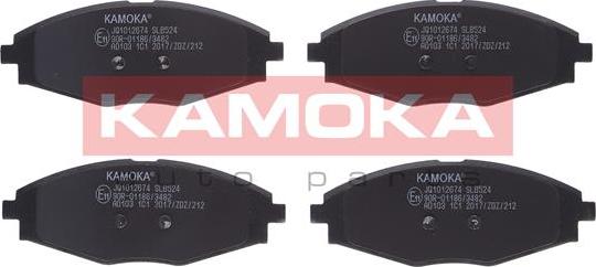 Kamoka JQ1012674 - Тормозные колодки, дисковые, комплект parts5.com