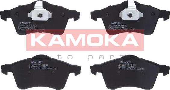 Kamoka JQ1012091 - Тормозные колодки, дисковые, комплект parts5.com