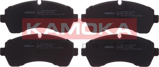 Kamoka JQ1012089 - Тормозные колодки, дисковые, комплект parts5.com