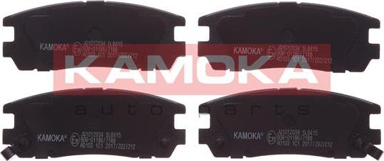 Kamoka JQ1012034 - Тормозные колодки, дисковые, комплект parts5.com