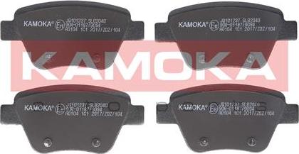 Kamoka JQ101237 - Тормозные колодки, дисковые, комплект parts5.com