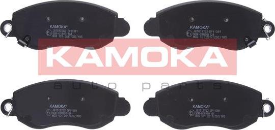 Kamoka JQ1012762 - Тормозные колодки, дисковые, комплект parts5.com