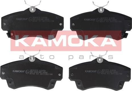 Kamoka JQ101272 - Тормозные колодки, дисковые, комплект parts5.com