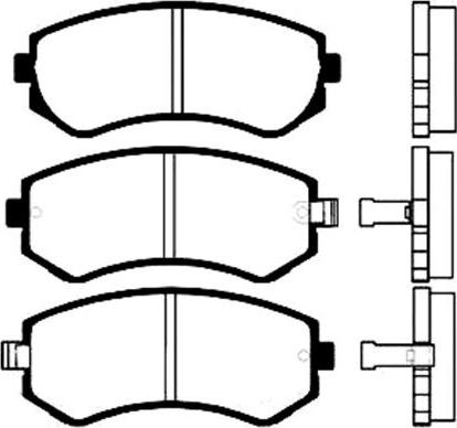 AISIN SN558P - Тормозные колодки, дисковые, комплект parts5.com