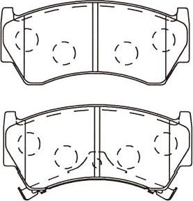 AISIN B1N237 - Тормозные колодки, дисковые, комплект parts5.com