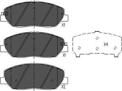 Kavo Parts KBP-3023 - Тормозные колодки, дисковые, комплект parts5.com