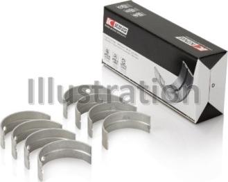 King MB4533SM0.25 - Комплект подшипников коленчатого вала parts5.com