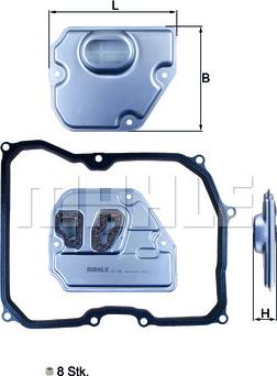 KNECHT HX 169KIT - Гидрофильтр, автоматическая коробка передач parts5.com