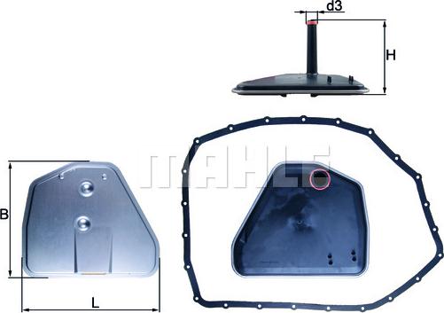 KNECHT HX 164D - Гидрофильтр, автоматическая коробка передач parts5.com