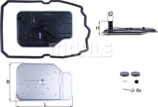 KNECHT HX 230 KIT - Гидрофильтр, автоматическая коробка передач parts5.com