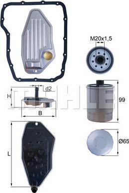 KNECHT HX 276 KIT - Гидрофильтр, автоматическая коробка передач parts5.com