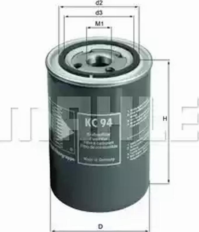 KNECHT KC 94 - Топливный фильтр parts5.com