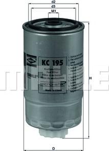 KNECHT KC 195 - Топливный фильтр parts5.com