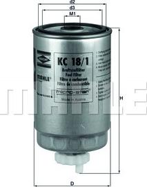 KNECHT KC 18/1 - Топливный фильтр parts5.com