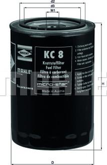 KNECHT KC 8 - Filtro combustible parts5.com