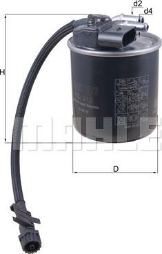 KNECHT KL 912 - Топливный фильтр parts5.com