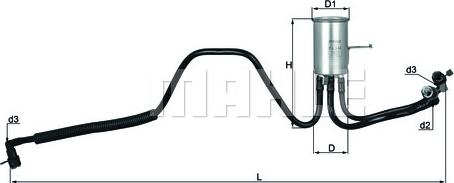 KNECHT KL 544 - Топливный фильтр parts5.com