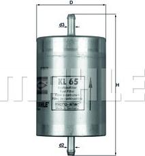 KNECHT KL 65 - Fuel filter parts5.com