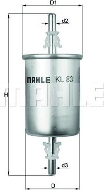 KNECHT KL 83 - Топливный фильтр parts5.com