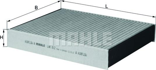 KNECHT LAK 812 - Фильтр воздуха в салоне parts5.com