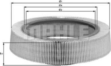 KNECHT LX 276 - Воздушный фильтр parts5.com