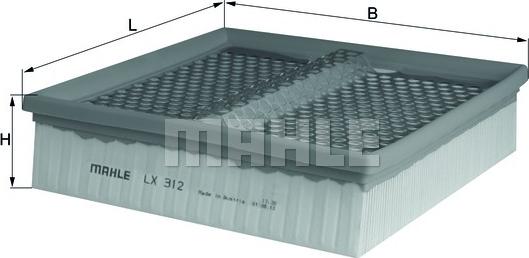 KNECHT LX 312 - Воздушный фильтр parts5.com