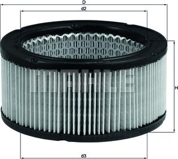 KNECHT LX 213 - Воздушный фильтр parts5.com