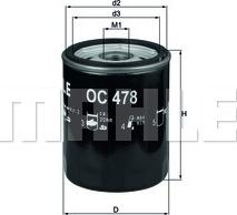 KNECHT OC 478 - Масляный фильтр parts5.com