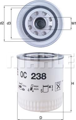 KNECHT OC 238 - Масляный фильтр parts5.com