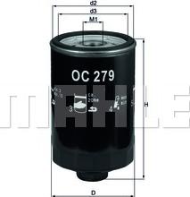 KNECHT OC 279 - Oil Filter parts5.com