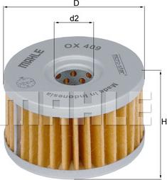 KNECHT OX 409 - Масляный фильтр parts5.com