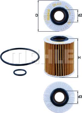 KNECHT OX 413D1 - Масляный фильтр parts5.com