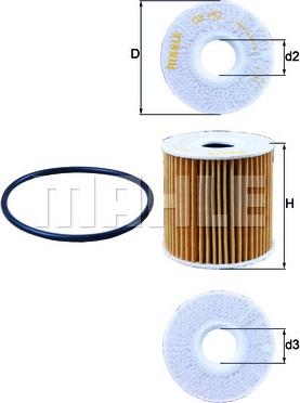 KNECHT OX 192D - Масляный фильтр parts5.com