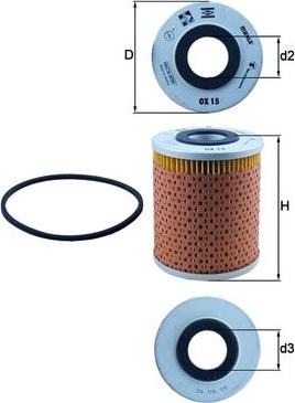 KNECHT OX 15D - Масляный фильтр parts5.com