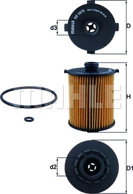 KNECHT OX 1075D - Масляный фильтр parts5.com