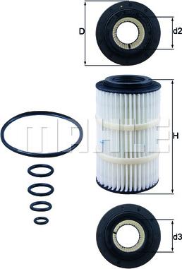 KNECHT OX 345/7D - Масляный фильтр parts5.com