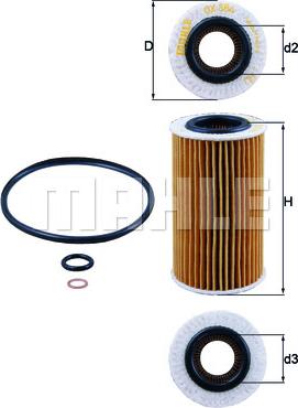 KNECHT OX 384D - Oil Filter parts5.com