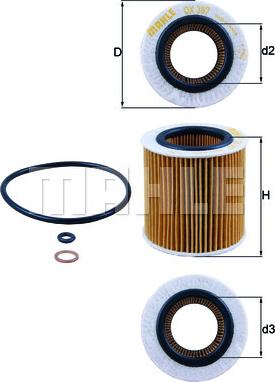 KNECHT OX 387D - Масляный фильтр parts5.com