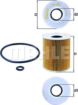 KNECHT OX 203D - Масляный фильтр parts5.com