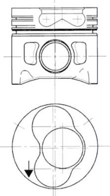 Kolbenschmidt 94428700 - Поршень parts5.com