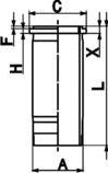 Kolbenschmidt 89861110 - Гильза цилиндра parts5.com