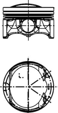 Kolbenschmidt 41477600 - Поршень parts5.com