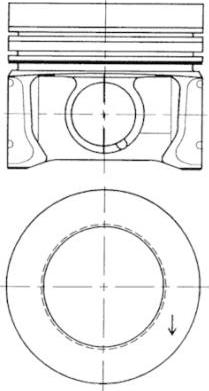 Kolbenschmidt 41095600 - Поршень parts5.com