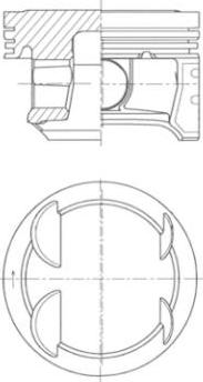 Kolbenschmidt 41006600 - Поршень parts5.com